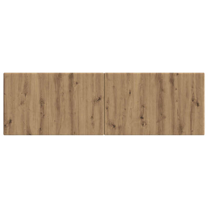 vidaXL Wall-Mounted Headboard BREDA Artisan Oak Engineered Wood