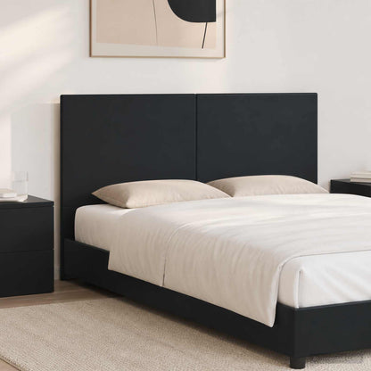 vidaXL Wall-Mounted Headboard BREDA Black Engineered Wood