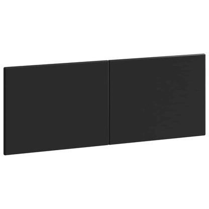 vidaXL Wall-Mounted Headboard BREDA Black Engineered Wood