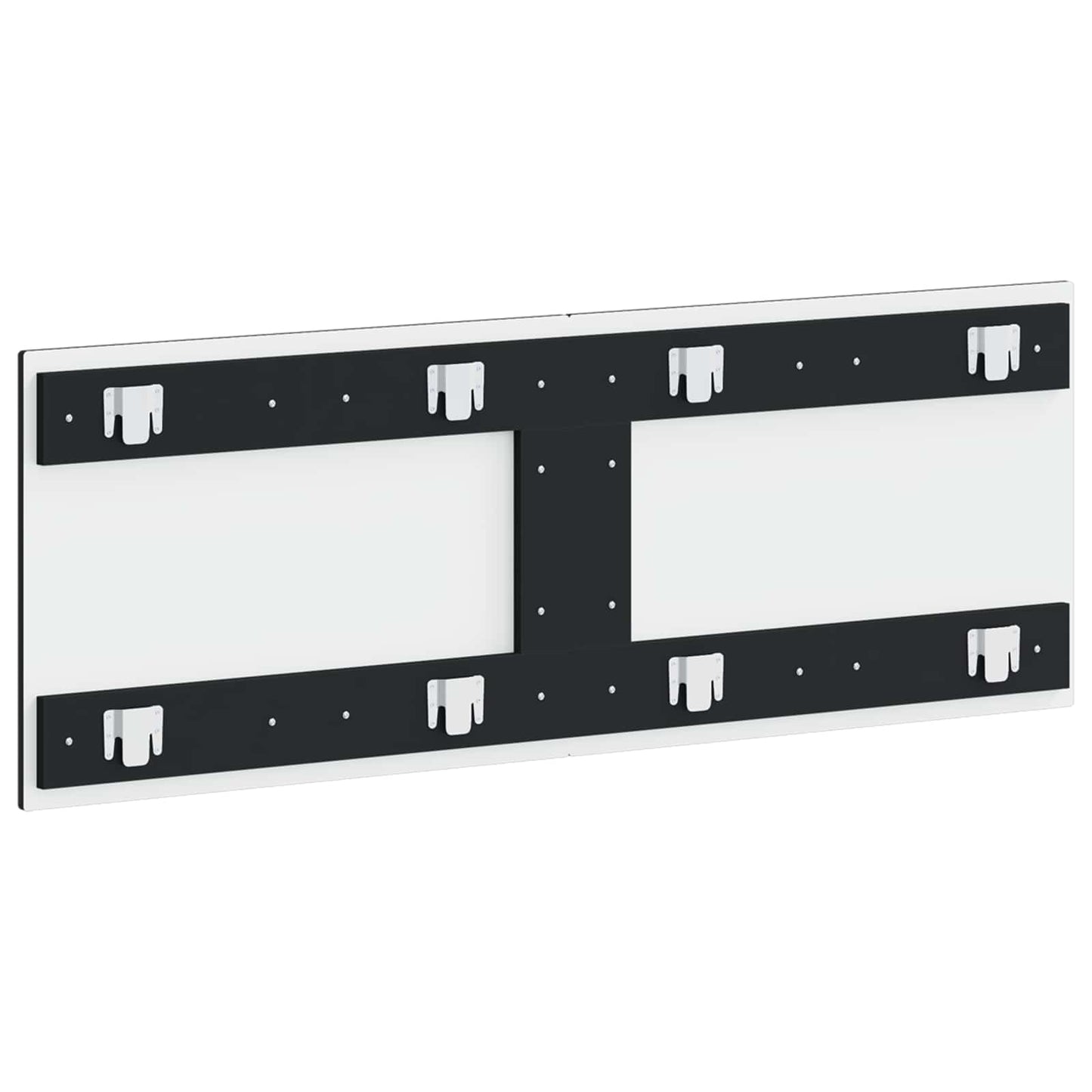 vidaXL Wall-Mounted Headboard BREDA Black Engineered Wood
