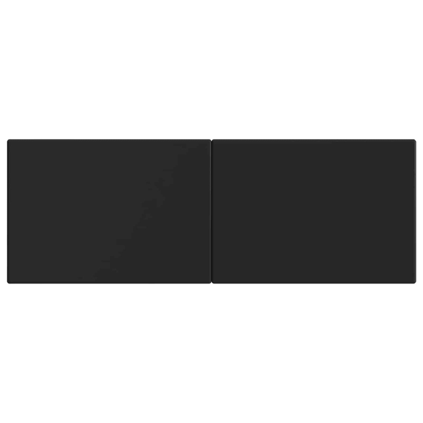 vidaXL Wall-Mounted Headboard BREDA Black Engineered Wood