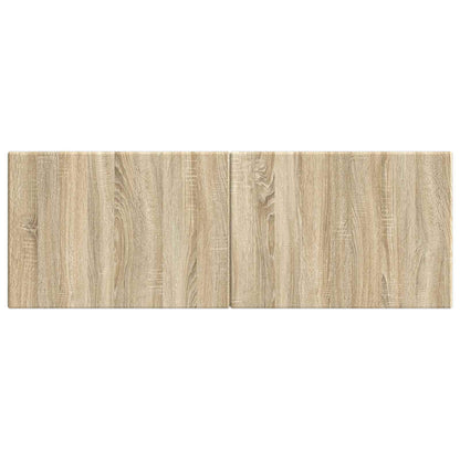 vidaXL Wall-Mounted Headboard BREDA Sonoma Oak Engineered Wood