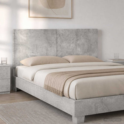 vidaXL Wall-Mounted Headboard BREDA Concrete Grey Engineered Wood