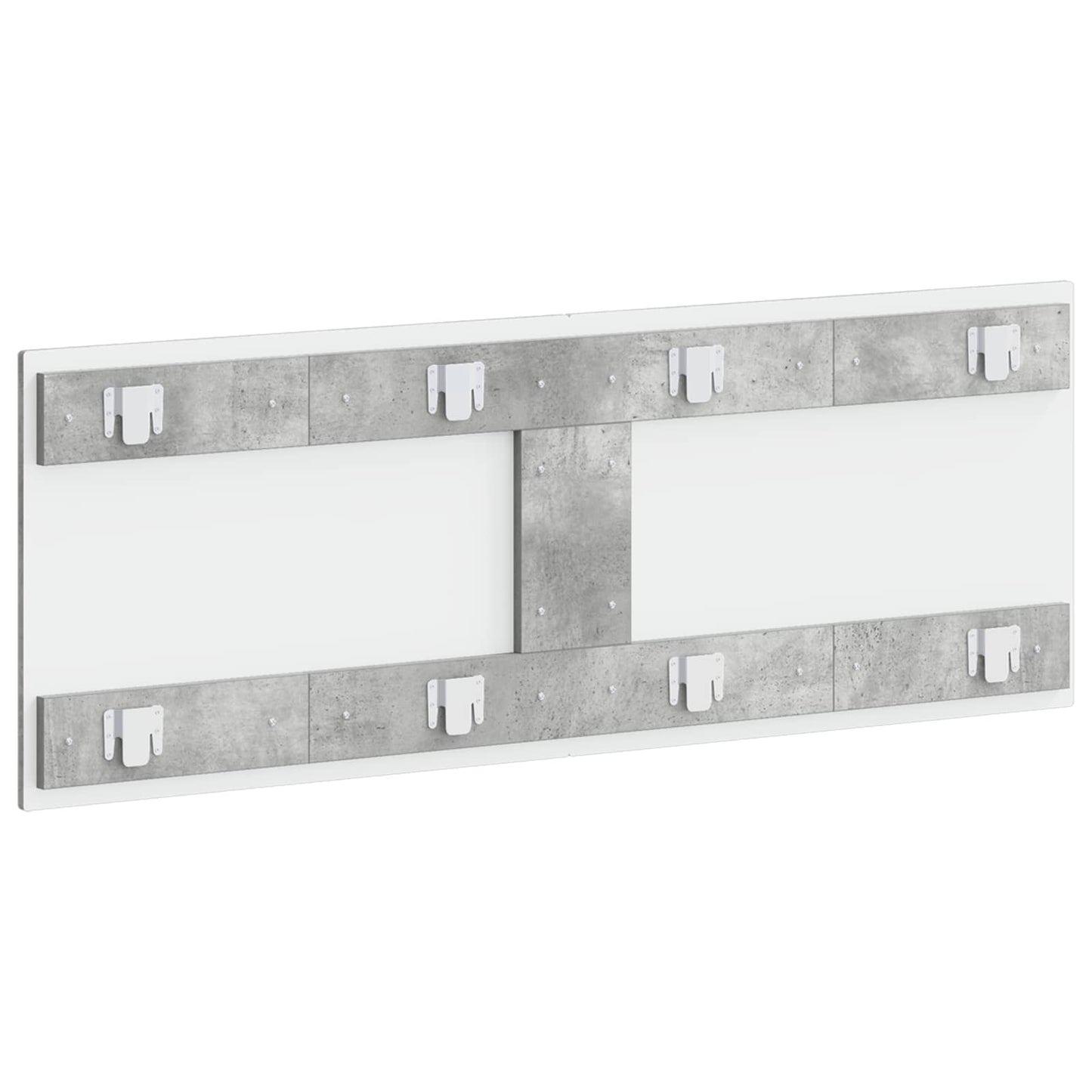 vidaXL Wall-Mounted Headboard BREDA Concrete Grey Engineered Wood