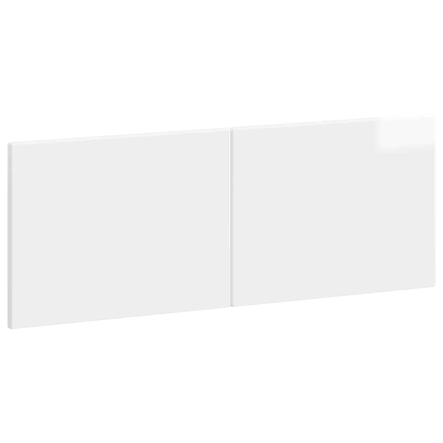 vidaXL Wall-Mounted Headboard BREDA High Gloss White Engineered Wood