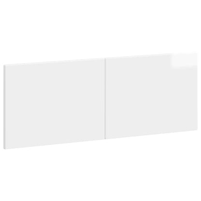 vidaXL Wall-Mounted Headboard BREDA High Gloss White Engineered Wood