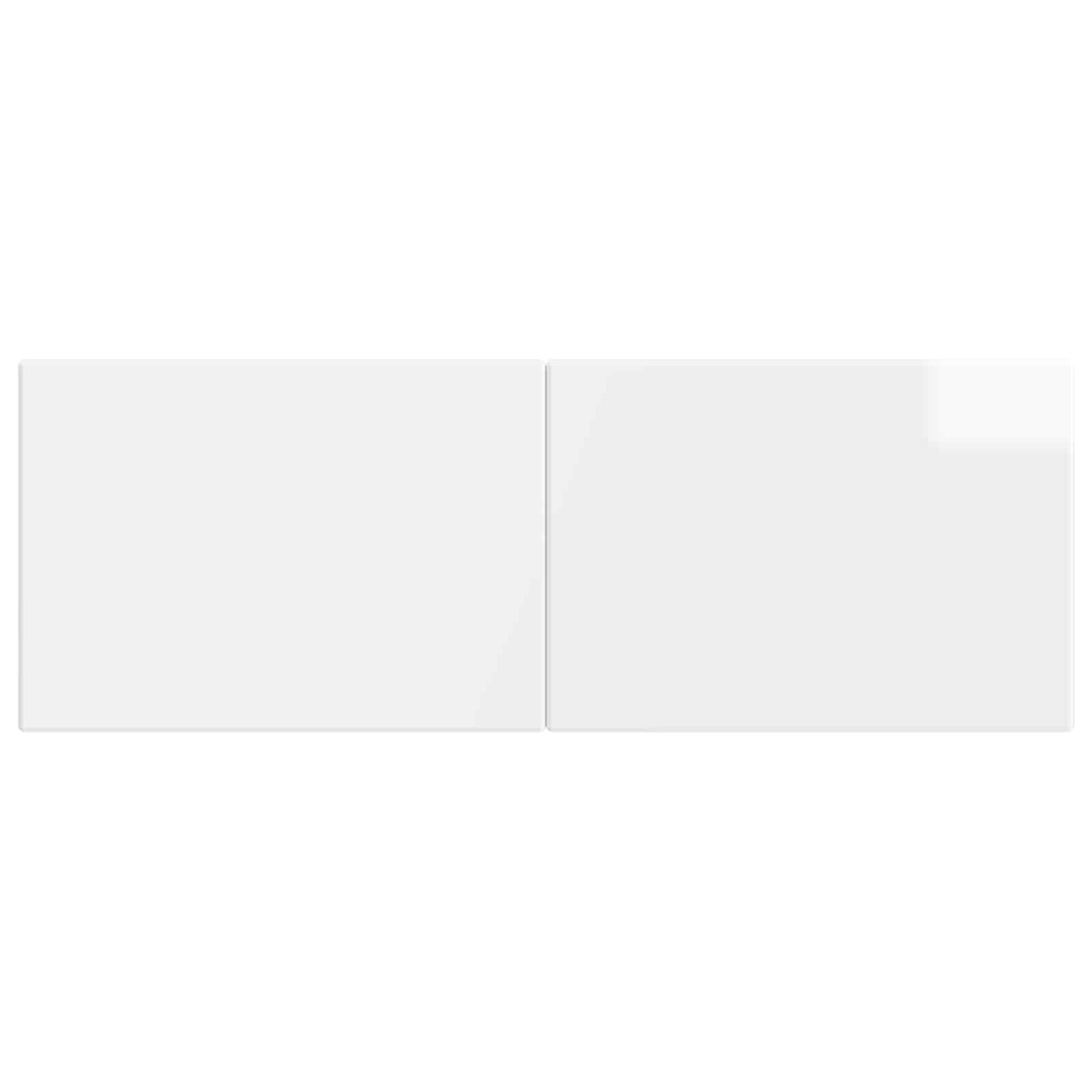 vidaXL Wall-Mounted Headboard BREDA High Gloss White Engineered Wood