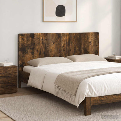 vidaXL Wall-Mounted Headboard BREDA Smoked Oak Engineered Wood