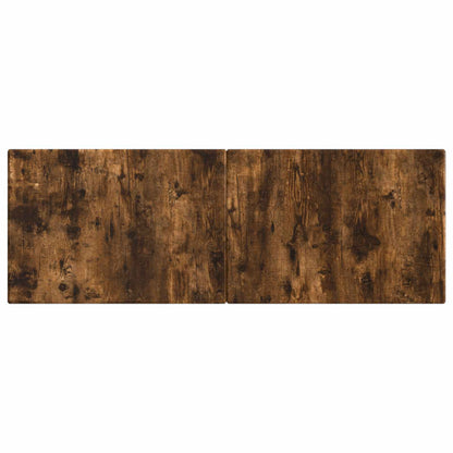 vidaXL Wall-Mounted Headboard BREDA Smoked Oak Engineered Wood