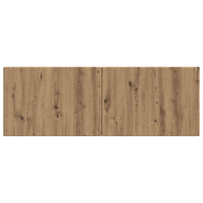 vidaXL Wall-Mounted Headboard BREDA Artisan Oak Engineered Wood