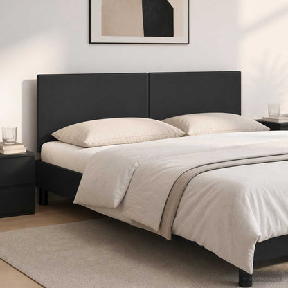 vidaXL Wall-Mounted Headboard BREDA Black Engineered Wood