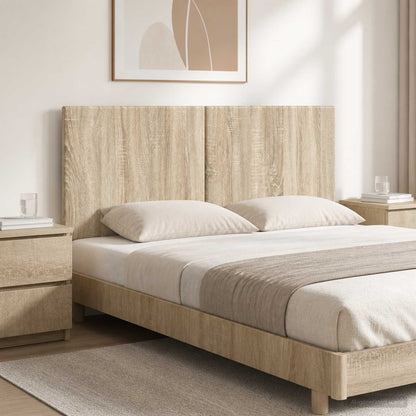 vidaXL Wall-Mounted Headboard BREDA Sonoma Oak Engineered Wood
