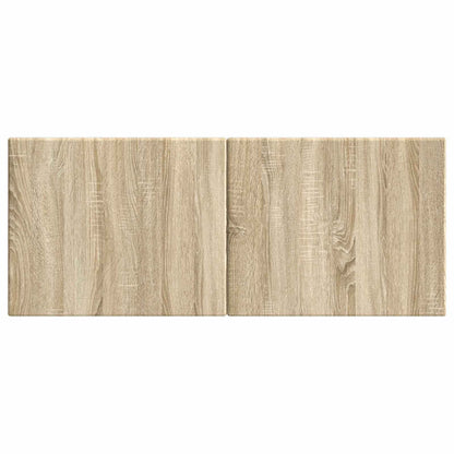 vidaXL Wall-Mounted Headboard BREDA Sonoma Oak Engineered Wood
