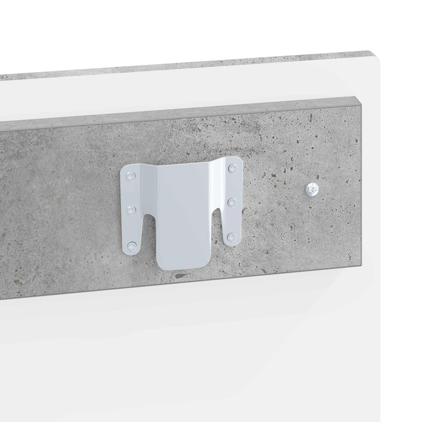 vidaXL Wall-Mounted Headboard BREDA Concrete Grey Engineered Wood