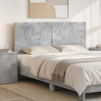 vidaXL Wall-Mounted Headboard BREDA Concrete Grey Engineered Wood