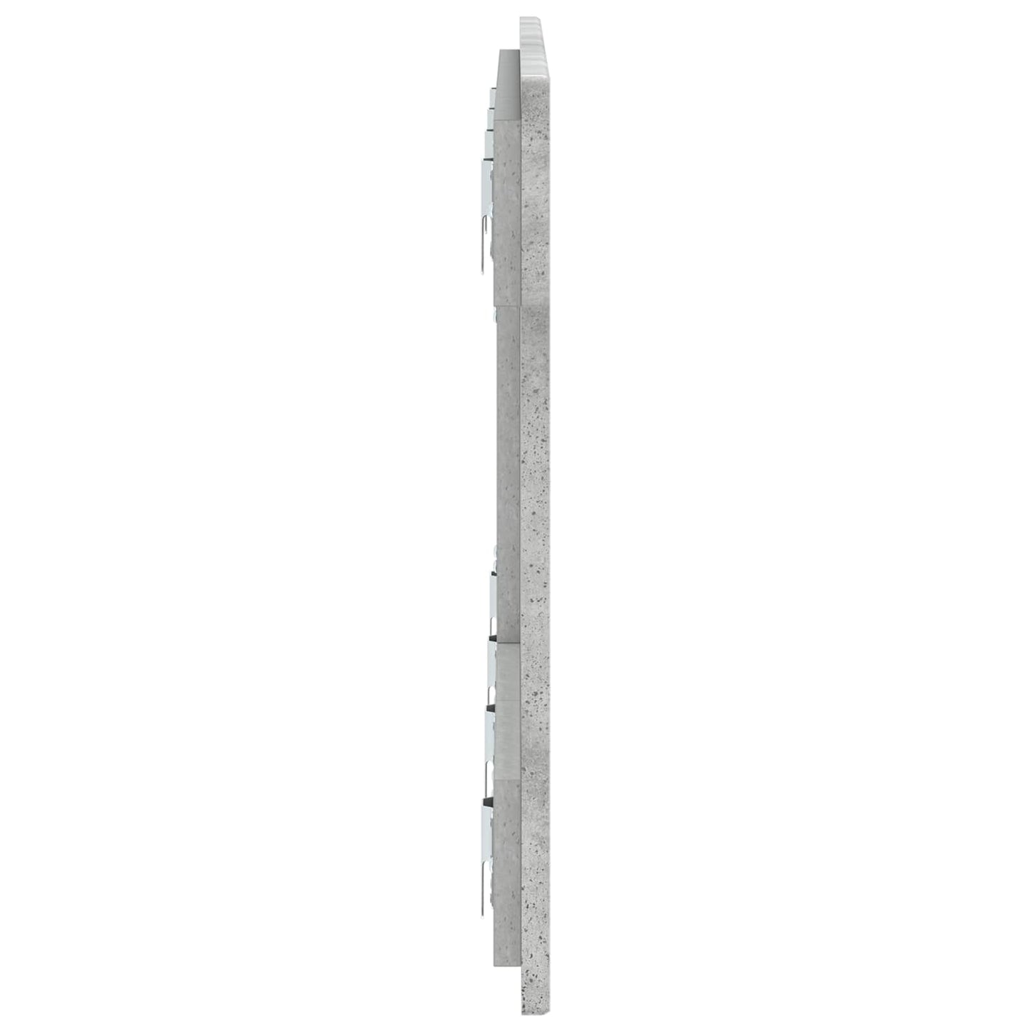 vidaXL Wall-Mounted Headboard BREDA Concrete Grey Engineered Wood