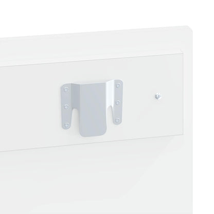 vidaXL Wall-Mounted Headboard BREDA High Gloss White Engineered Wood