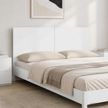 vidaXL Wall-Mounted Headboard BREDA High Gloss White Engineered Wood