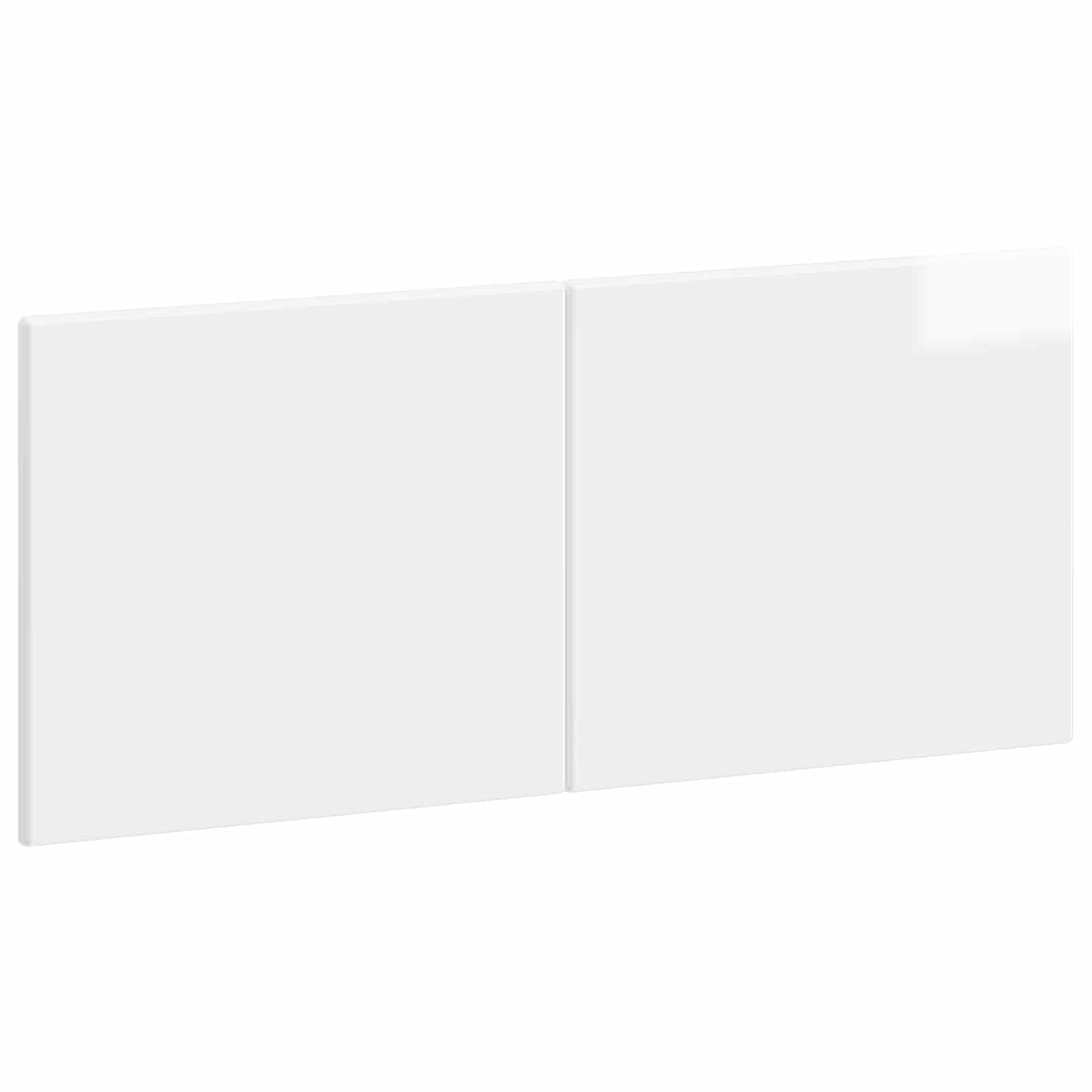 vidaXL Wall-Mounted Headboard BREDA High Gloss White Engineered Wood