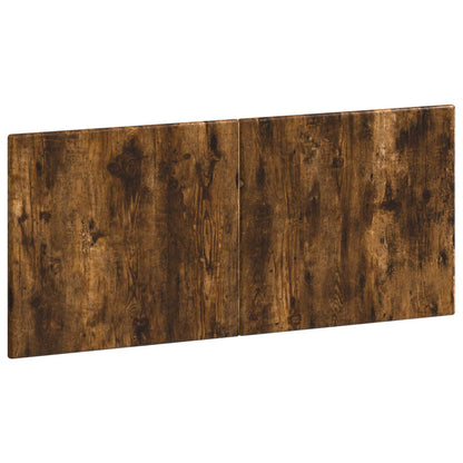 vidaXL Wall-Mounted Headboard BREDA Smoked Oak Engineered Wood