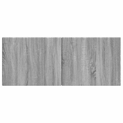 vidaXL Wall-Mounted Headboard BREDA Grey Sonoma Engineered Wood
