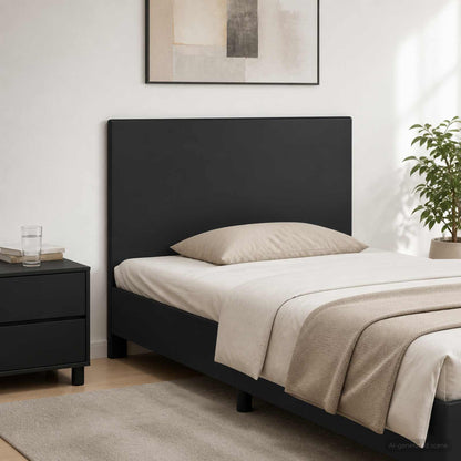 vidaXL Wall-Mounted Headboard BREDA Black Engineered Wood