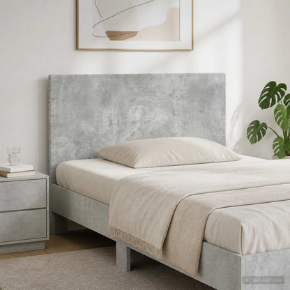 vidaXL Wall-Mounted Headboard BREDA Concrete Grey Engineered Wood