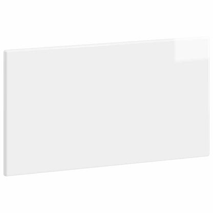 vidaXL Wall-Mounted Headboard BREDA High Gloss White Engineered Wood