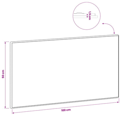 vidaXL Wall-Mounted Headboard BREDA High Gloss White Engineered Wood