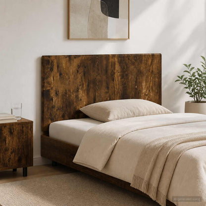 vidaXL Wall-Mounted Headboard BREDA Smoked Oak Engineered Wood