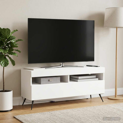 vidaXL LED TV Cabinet White Engineered Wood