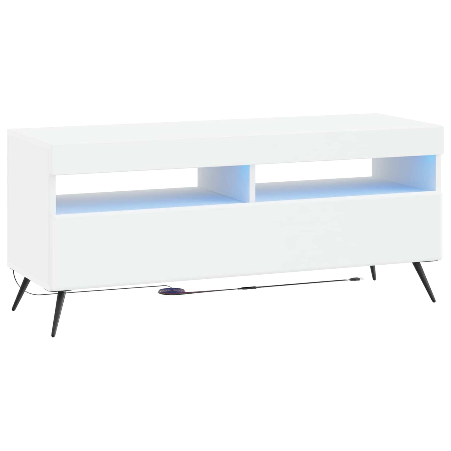 vidaXL LED TV Cabinet White Engineered Wood