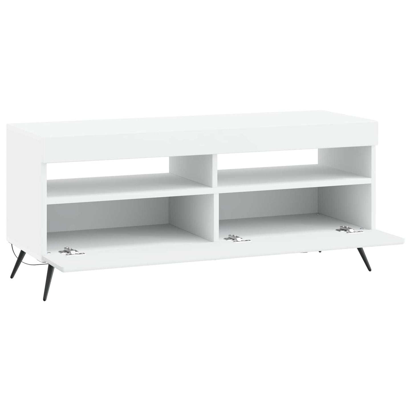 vidaXL LED TV Cabinet White Engineered Wood