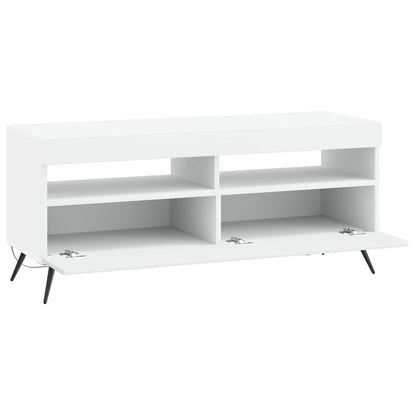 vidaXL LED TV Cabinet White Engineered Wood