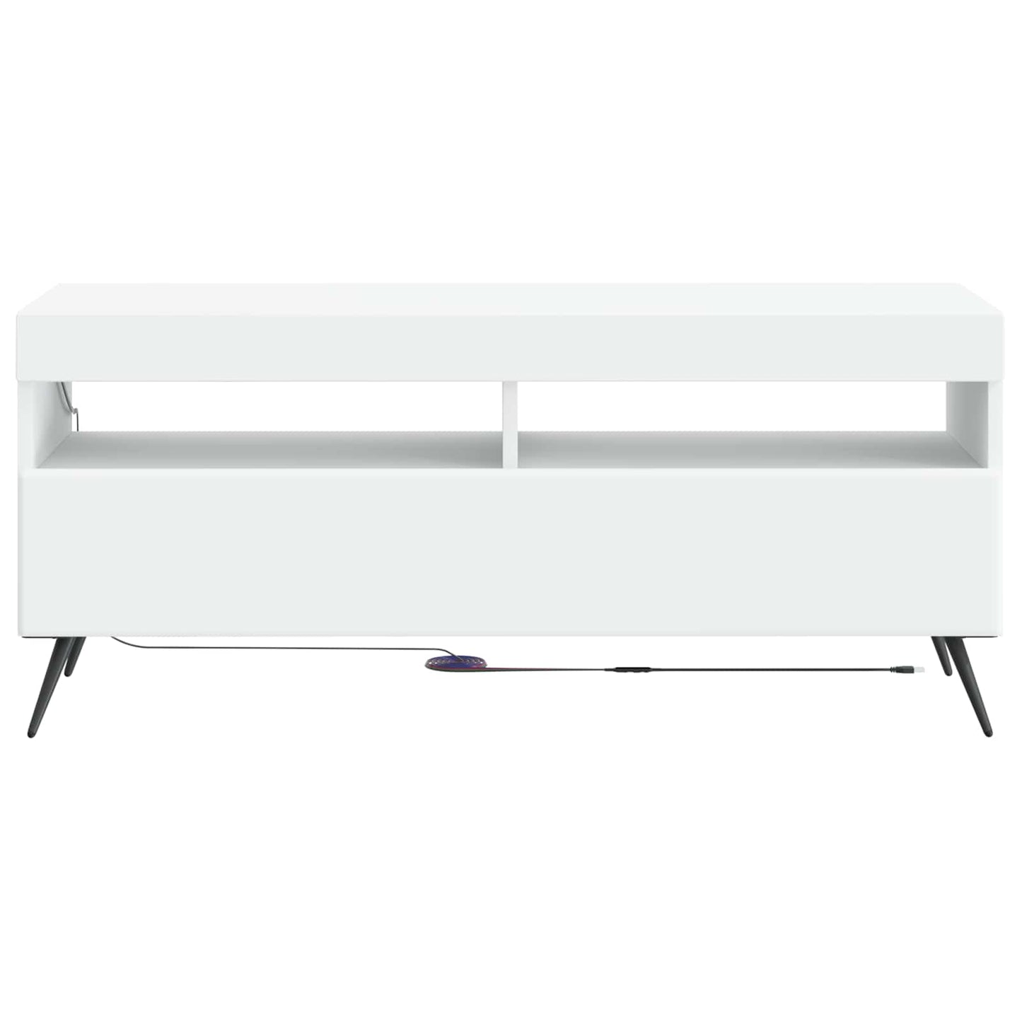 vidaXL LED TV Cabinet White Engineered Wood