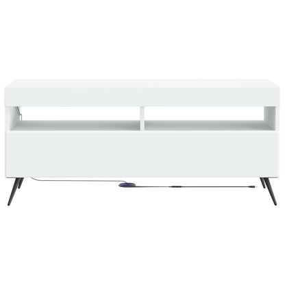 vidaXL LED TV Cabinet White Engineered Wood