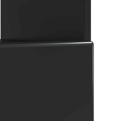 vidaXL LED TV Cabinet Black Engineered Wood