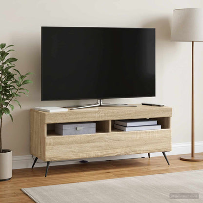 vidaXL LED TV Cabinet Sonoma Oak Engineered Wood