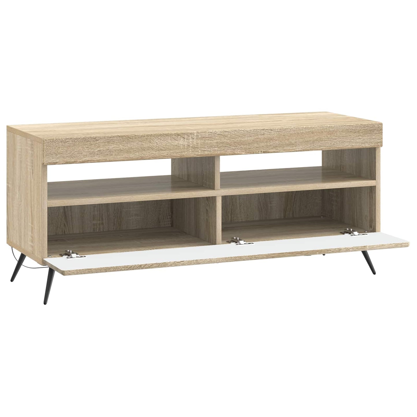 vidaXL LED TV Cabinet Sonoma Oak Engineered Wood