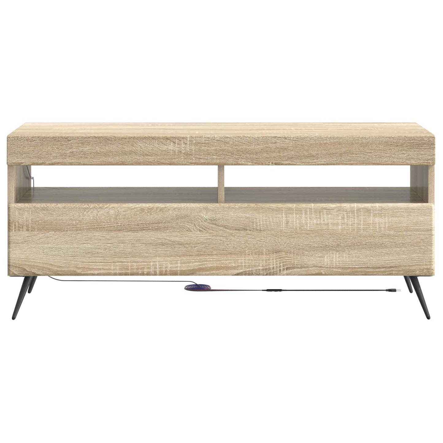 vidaXL LED TV Cabinet Sonoma Oak Engineered Wood
