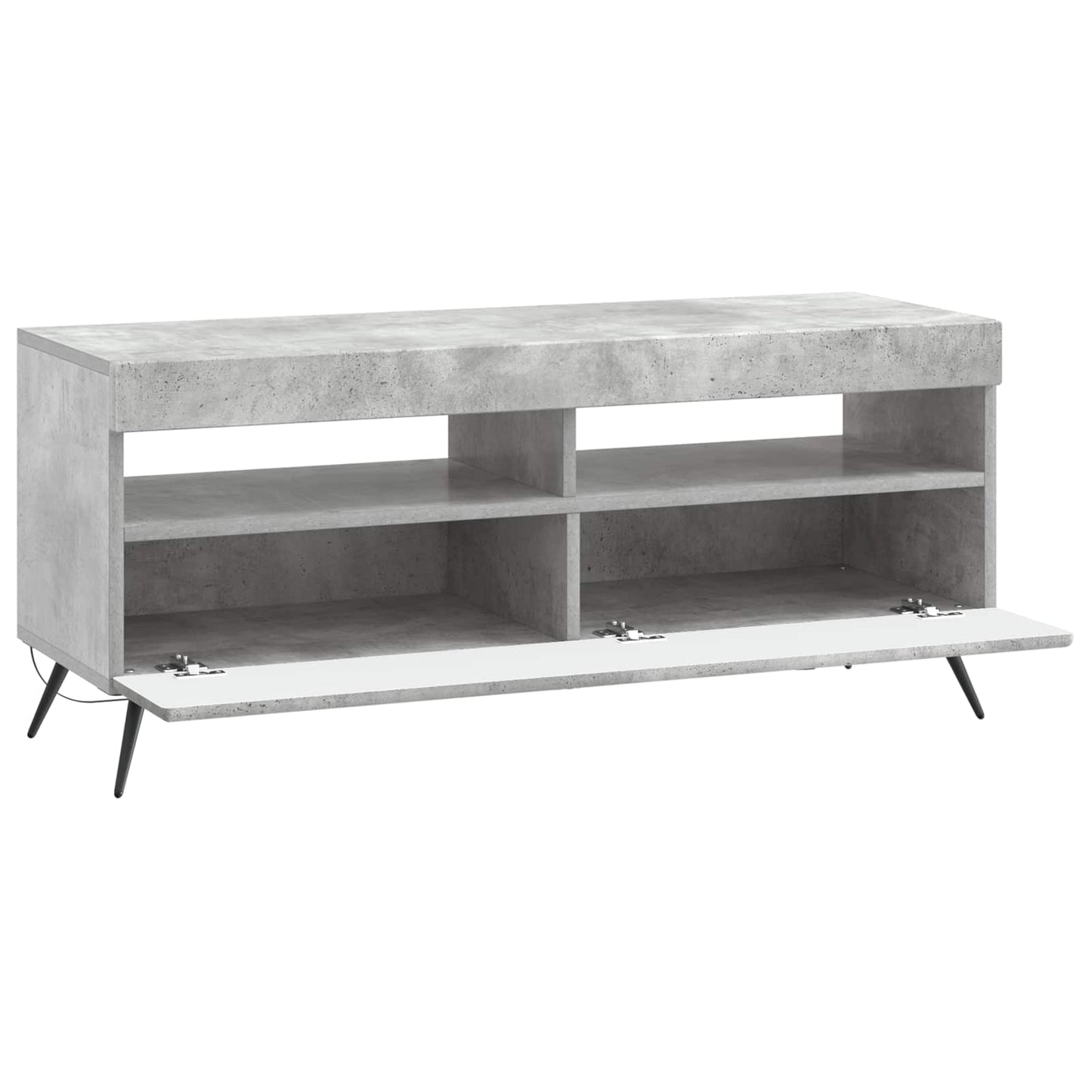 vidaXL LED TV Cabinet Concrete Grey Engineered Wood