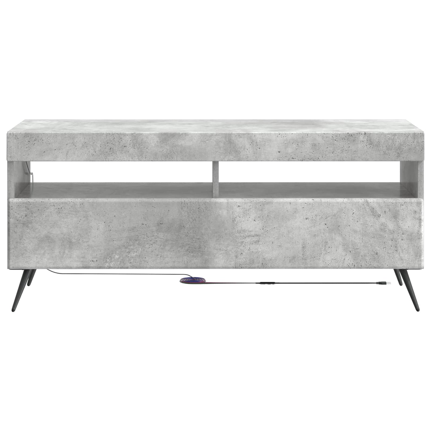 vidaXL LED TV Cabinet Concrete Grey Engineered Wood