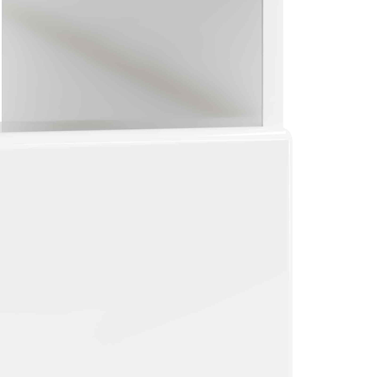 vidaXL LED TV Cabinet High Gloss White Engineered Wood