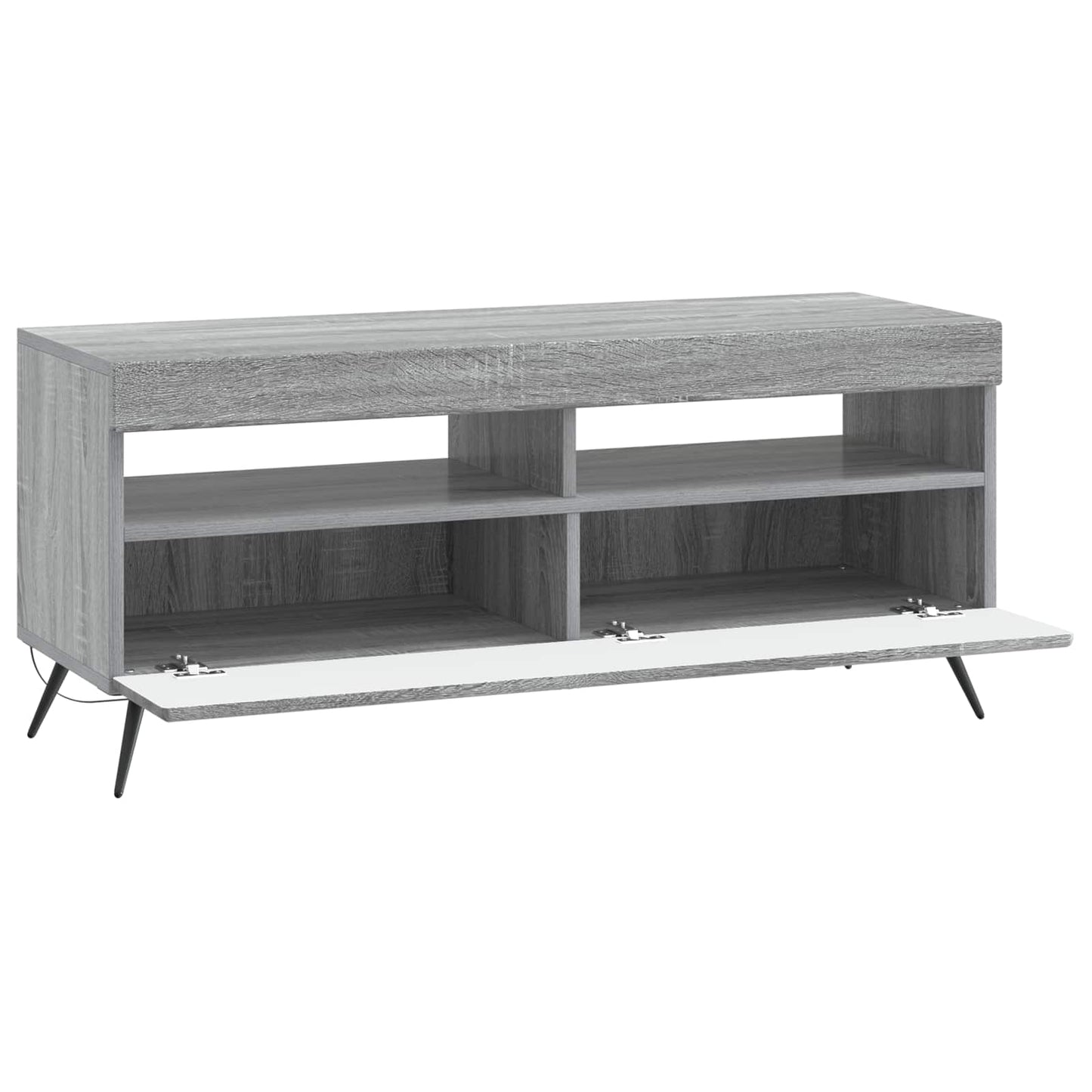 vidaXL LED TV Cabinet Grey Sonoma Engineered Wood