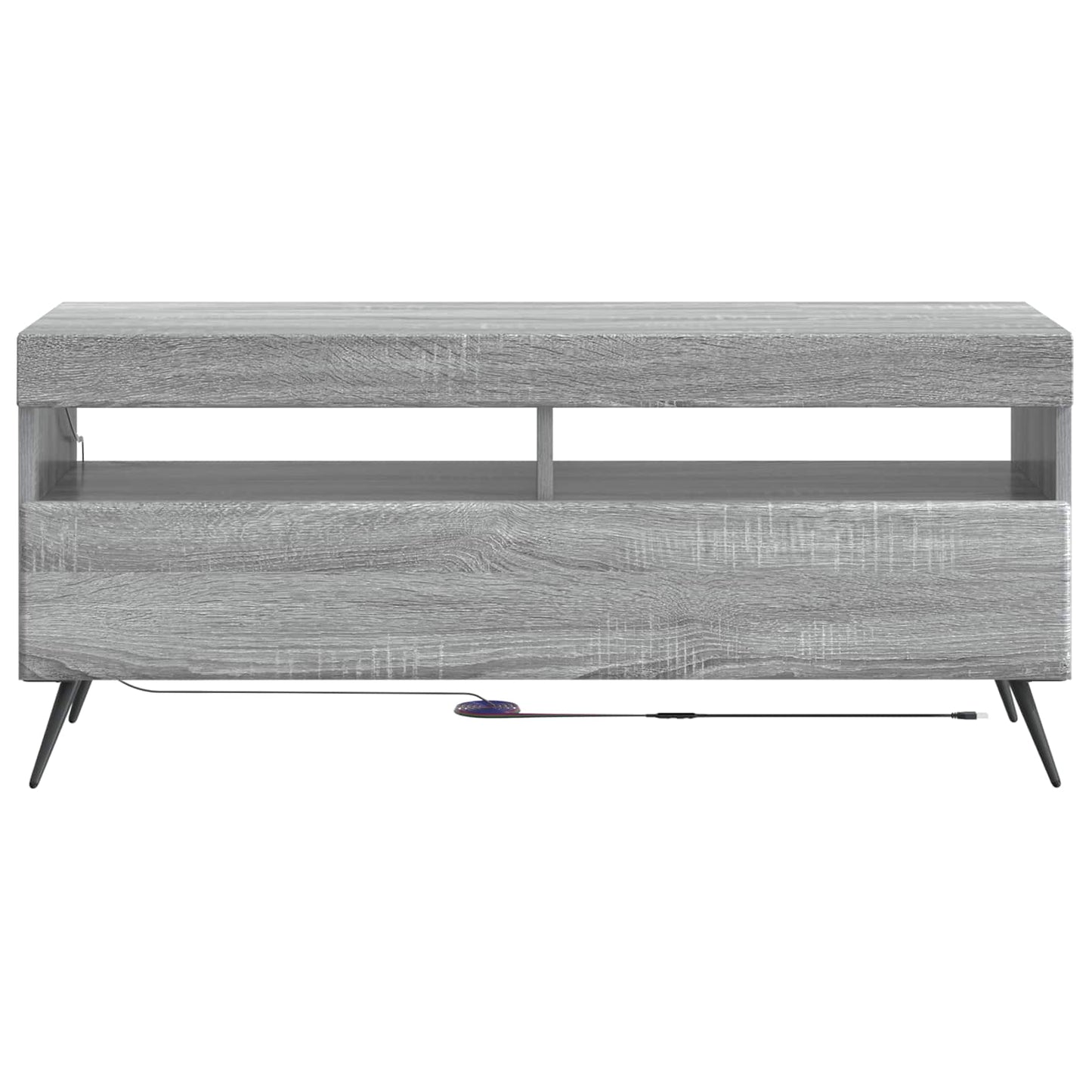 vidaXL LED TV Cabinet Grey Sonoma Engineered Wood