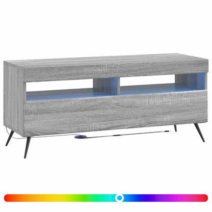 vidaXL LED TV Cabinet Grey Sonoma Engineered Wood