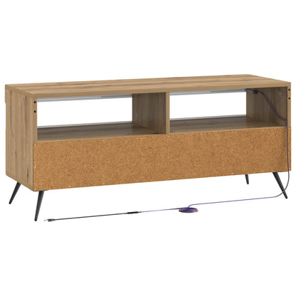 vidaXL LED TV Cabinet Old Wood Engineered Wood