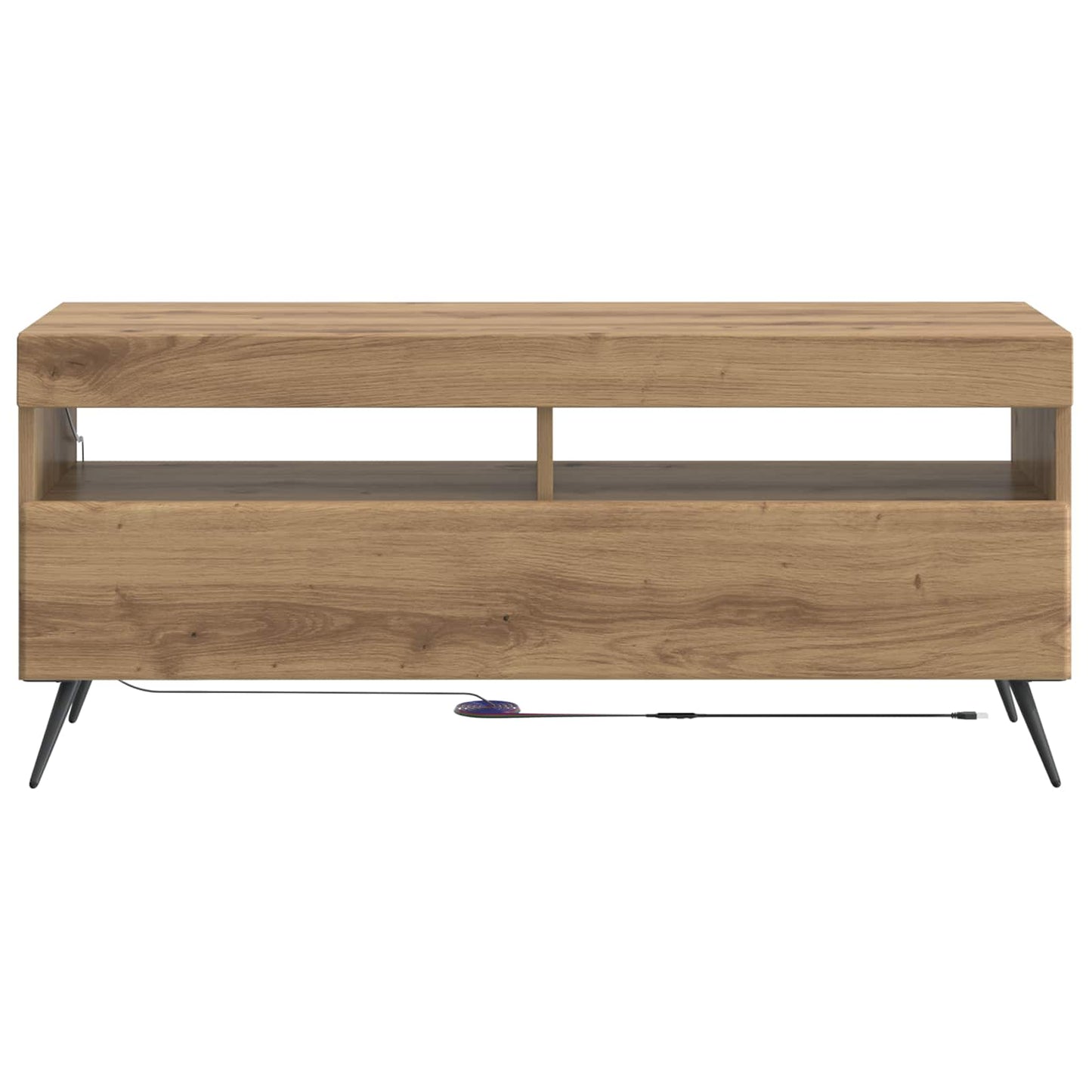 vidaXL LED TV Cabinet Old Wood Engineered Wood