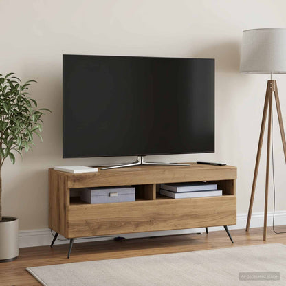 vidaXL LED TV Cabinet Artisan Oak Engineered Wood