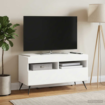 vidaXL LED TV Cabinet White Engineered Wood
